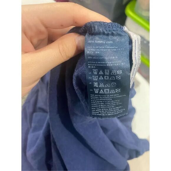 Tommy Hilfiger Mens Blue V Neck Size XL - Picture 5 of 5